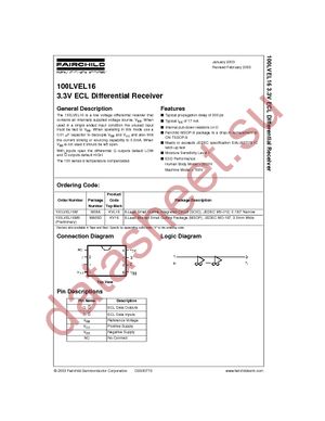 100LVEL16M datasheet  